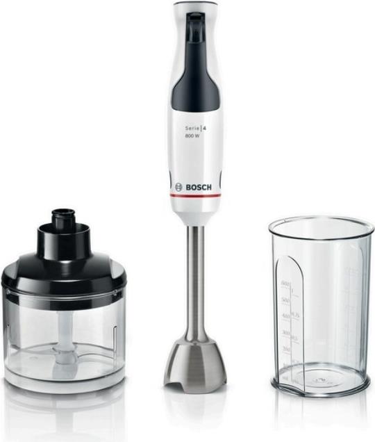 Bosch Serie 4 MSM4W420 Mixer 0,6 l Pürierstab 800 W Schwarz - Transparent - Weiß (MSM4W420)