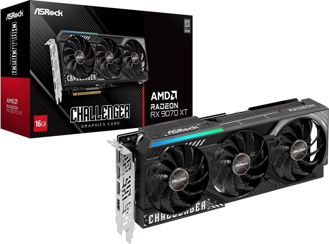 ASRock RX9070XT CL 16G - Grafikkarte - 16.384 MB (90-GA61ZZ-00UANF)