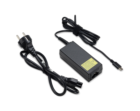 Acer - Netzteil - 45 Watt - Europäische Union - Schwarz - für Chromebook Spin 13, TravelMate P2410, P2510, P614, TMP614, TravelMate X3, X5 (NP.ADT0A.065)