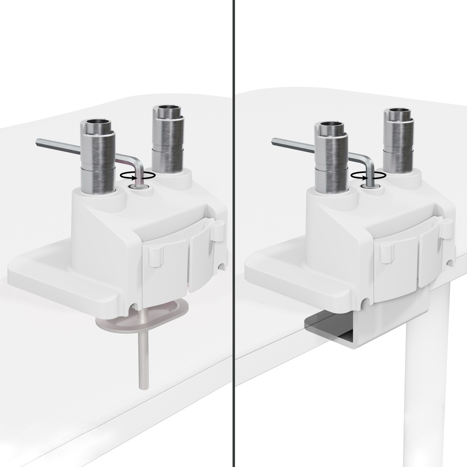 Arozzi TIS Alzare Neo Duo 17-32 2TFT 3Gelenke Max.9KG weiß (AZ-ALZARE-NEO-DUO-WT)