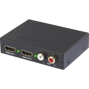 SpeaKa Professional 2 Port HDMI Audio Extraktor mit Toslink und Cinch Audio (R/L)