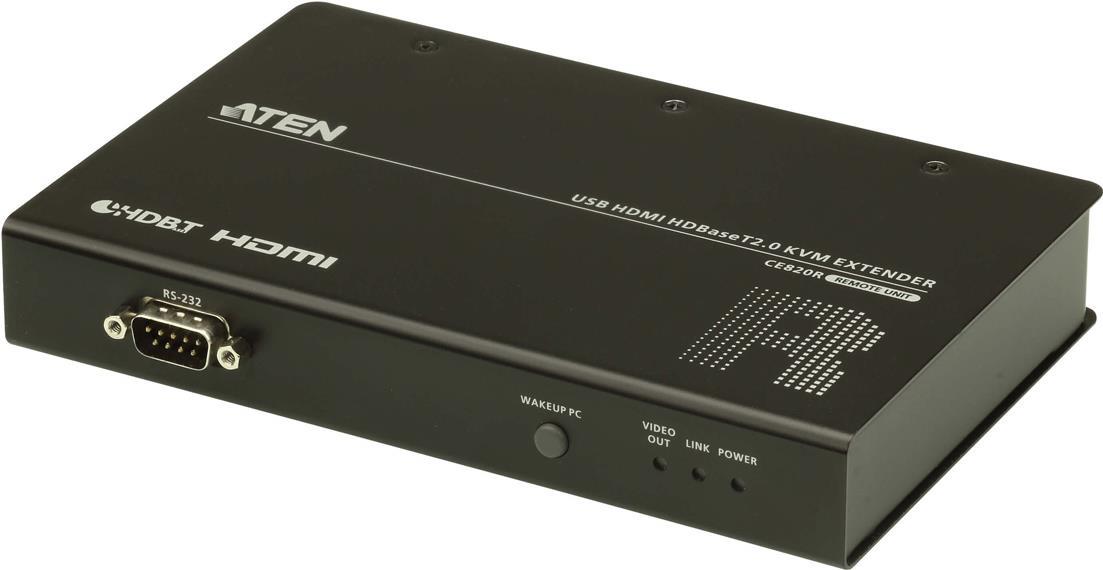 ATEN CE820R-ATA-G - Receiver - Kabelgebunden - 150 m - Cat5e - Cat6 - Cat6a - 4096 x 2160 Pixel - Schwarz (CE820R-ATA-G)