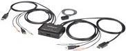 StarTech.com SV211DPUA4K USB DisplayPort KVM Switch (Unterstützt 3,5-mm-Audio, DisplayPort 1.2, USB-powered, OS-unabhängig) - KVM-/Audio-Switch - 2 x KVM/Audio - Desktop