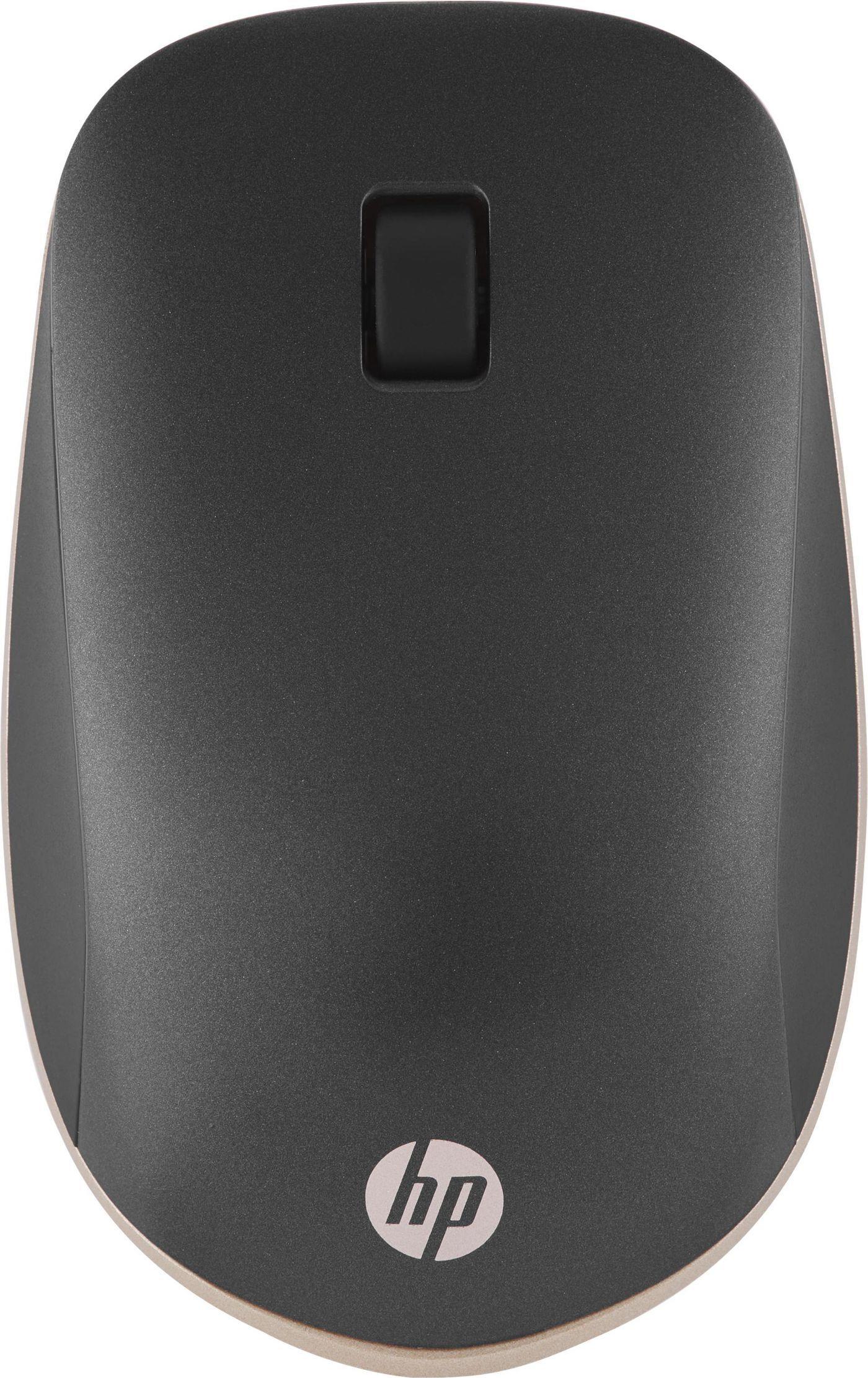 HP 410 Flache Bluetooth Maus (Silber) - Beidhändig - Bluetooth - 2000 DPI - Schwarz - Silber (4M0X5AA)