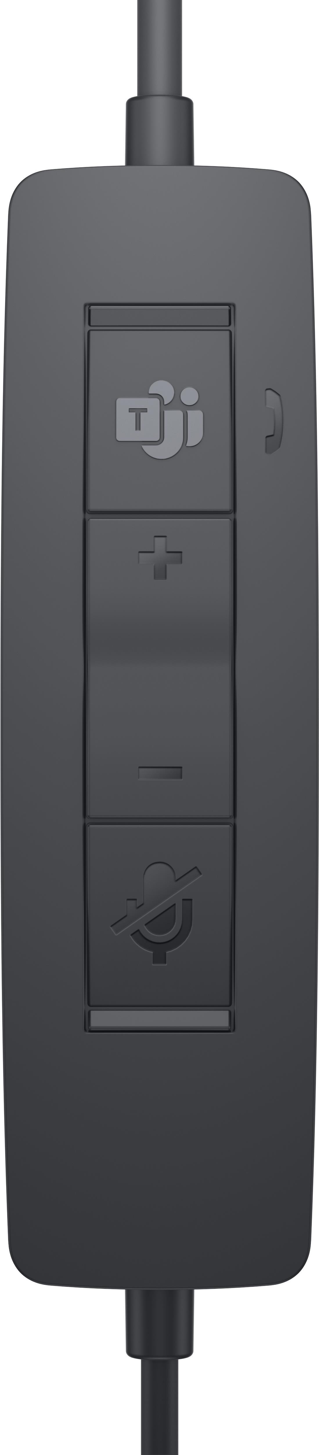 Dell Pro Stereo Headset WH3022 - Headset - kabelgebunden - USB - Zertifiziert für Microsoft Teams, Zoom Certified (DELL-WH3022)