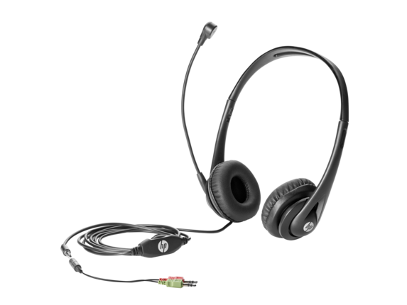 HP Business Headset v2 - Headset - ohrumschließend - kabelgebunden - für Elite Slice G2, EliteDesk 705 G5, 800 G5, ProDesk 600 G5, ProOne 400 G5, 440 G5, 600 G5