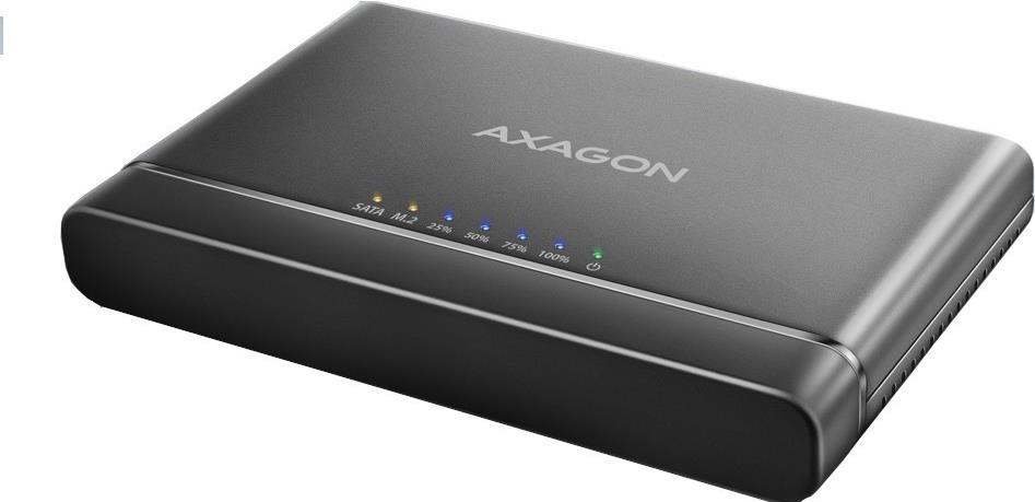 AXAGON ADSA-CC USB-C 10Gbps - NVMe M.2 SSD & SATA 2.5/3.5 SSD/HDD CLONE MASTER 2 - Digital/Daten - NVMe - Serial ATA (ADSA-CC)