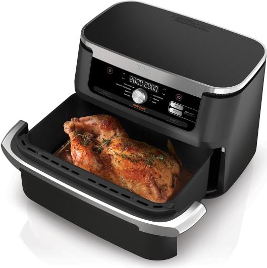 Ninja Foodi AF500EU Heißluftfritteuse Doppelzone 10,4 l 2470 W Schwarz