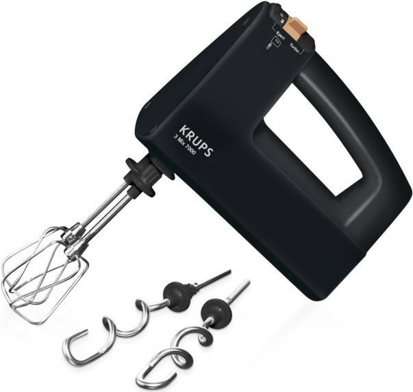 Krups 3 Mix 7000 - 60 Jahre Special Edition Handmixer Schwarz - Kupfer 500 W (F6085811)