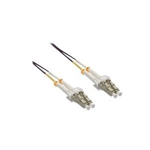 INLINE - Patch-Kabel - LC Multi-Mode (M) bis LC Multi-Mode (M) - 25 m - Glasfaser - Duplex - 50/125 Mikrometer - OM4 - halogenfrei - lila
