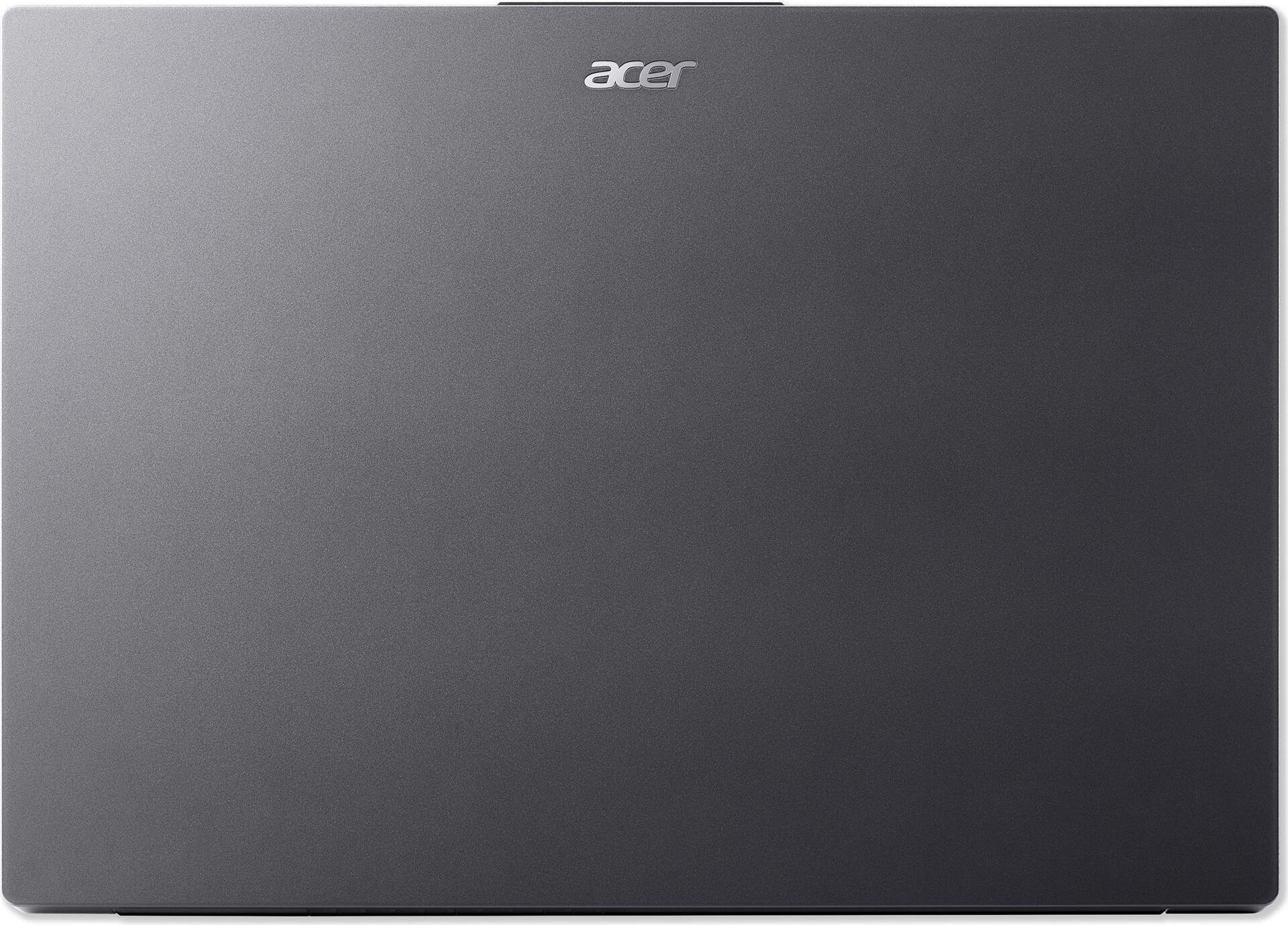Acer Aspire Go 15 AG15-51P - Intel Core i7 1355U / 1,7 GHz - Win 11 Home - Intel Iris Xe Grafikkarte - 16GB RAM - 512GB SSD NVMe - 38,9 cm (15,3) IPS 1920 x 1200 - Wi-Fi 6 - Stahlgrau - kbd: Deutsch (NX.J50EG.008)