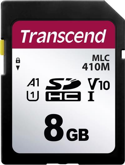 Transcend 410M - Flash-Speicherkarte - 8 GB - A1 / Video Class V10 / UHS-I U1 / Class10 - microSDHC UHS-I (TS8GSDC410M)