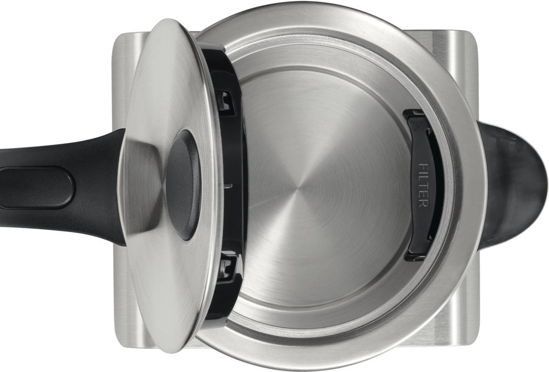 Bosch Haushalt TWK7S05 Wasserkocher schnurlos Edelstahl, Schwarz