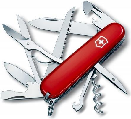 Victorinox Huntsman - Gleitgelenk-Messer - Multi-Tool-Messer - Edelstahl - Rot - 15 Werkzeug - 9,1 cm (V-1.37 13)