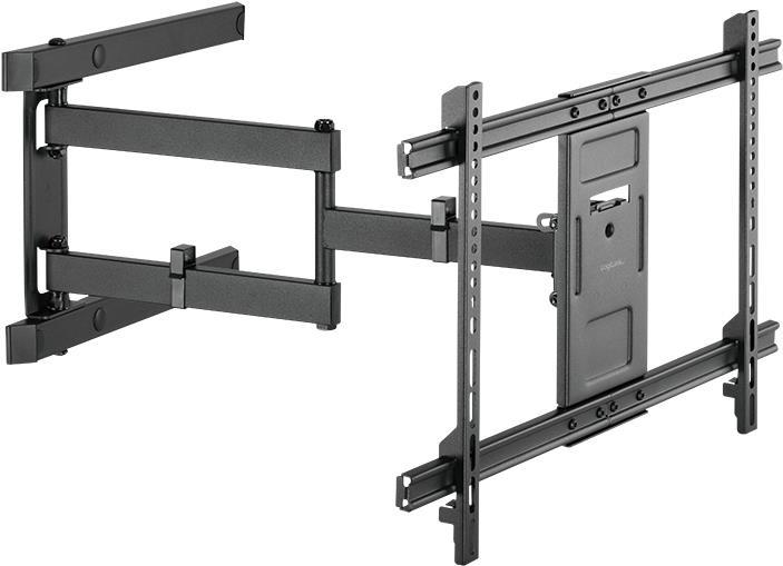 LogiLink - Wandhalterung für LCD-TV / gekrümmter LCD-TV (full-motion) - Kunststoff, Stahl, Acrylnitril-Butadien-Styrol (ABS) - Schwarz - Bildschirmgröße: 94-203 cm (37-80)