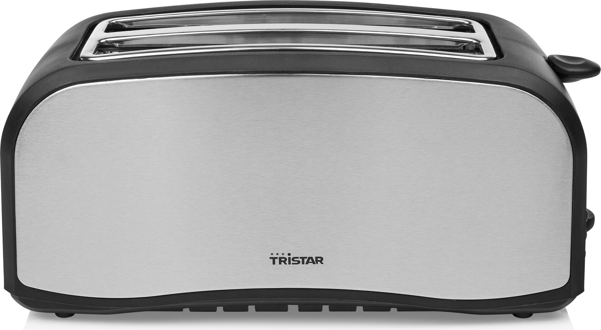 Tristar BR-1046 Toaster - 4 Scheibe(n) - Schwarz - Edelstahl - Edelstahl - Tasten - Drehregler - 1400 W - 230 V (BR-1046)