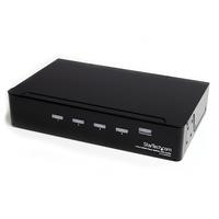 StarTech.com 4 Port High-Speed-HDMI Video Splitter mit Audio bis 15,0m- Video-Verteiler - 4 x HDMI + 4 x Audio - Desktop (ST124HDMI2)