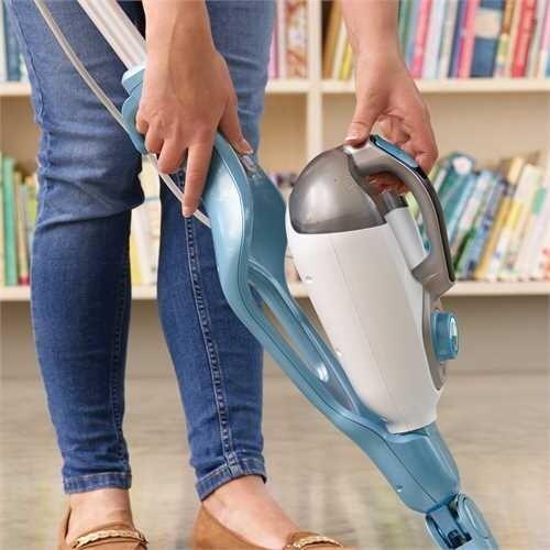 BLACK+DECKER FSMH1321-QS Dampfreiniger 2-in-1 Stange/Handgerät 1300 W weiß/aqua (FSMH1321-QS)