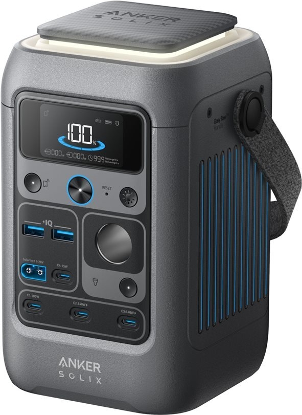 Anker SOLIX C300, DC für das schnelle laden ihrer USB3C Drohne, endless powered mit 100 Watt Faltsolarpanel (A1728311-D)