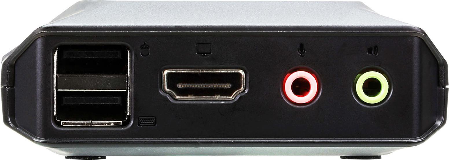 ATEN CS22H - KVM-/Audio-/USB-Switch - 2 x KVM/Audio/USB - 1 lokaler Benutzer - Desktop