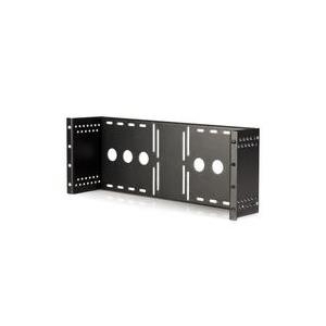 StarTech.com Universal LCD Monitor Vesa Halterung für 48,30cm (19) Serverschrank / Rack - Klammer für LCD-Display - fester, kaltgepresster Stahl - Schwarz - Bildschirmgröße: 48,3 cm (19) - Montageschnittstelle: 100 x 100 mm, 75 x 75 mm (RKLCDBK)