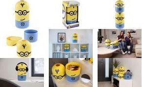 keeeper Aufbewahrungsbox Minions kevin, 10 Liter blau / gelb, rund, in Minions-Form, - 1 Stück (1117222035600)