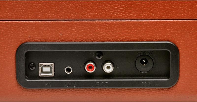 DENVER VPL-120 - Plattenspieler mit Digital-Recorder - braun