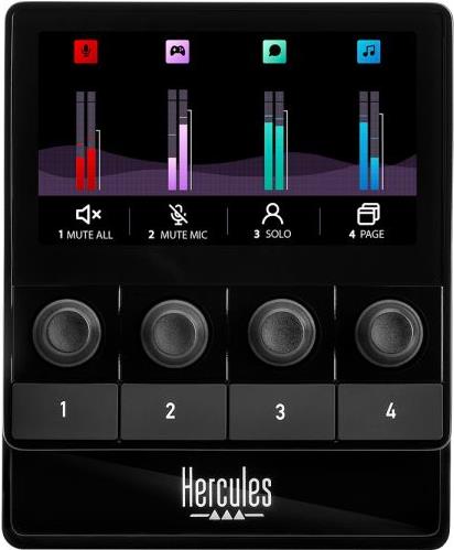 Hercules Stream 100 - Schwarz - 4 Tasten - Windows 10 - Windows 11 - 110 mm - 113 mm - 90 mm (4780933)