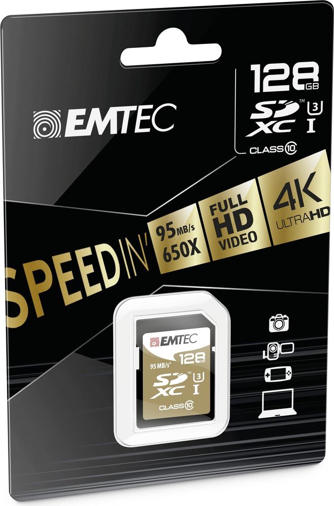 Emtec SDXC 128GB Class10 Speedin 128GB SDXC Klasse 10 Speicherkarte (ECMSD128GXC10SP)