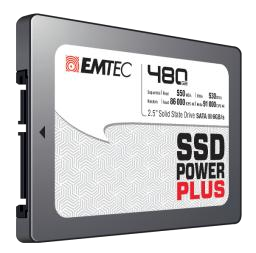 EMTEC SSD Power Plus - SSD - 480GB - intern - 2.5 (6,4 cm) - SATA 6Gb/s (ECSSD480GX150)