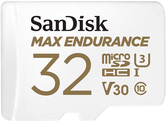 SanDisk Max Endurance - Flash-Speicherkarte (microSDXC-an-SD-Adapter inbegriffen) - 32GB - Video Class V30 / UHS-I U3 / Class10 - microSDXC UHS-I (SDSQQVR-032G-GN6IA)