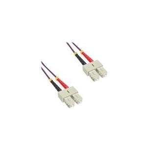 INLINE - Patch-Kabel - SC multi-mode (M) bis SC multi-mode (M) - 20 m - Glasfaser - Duplex - 50/125 Mikrometer - OM4 - halogenfrei - lila