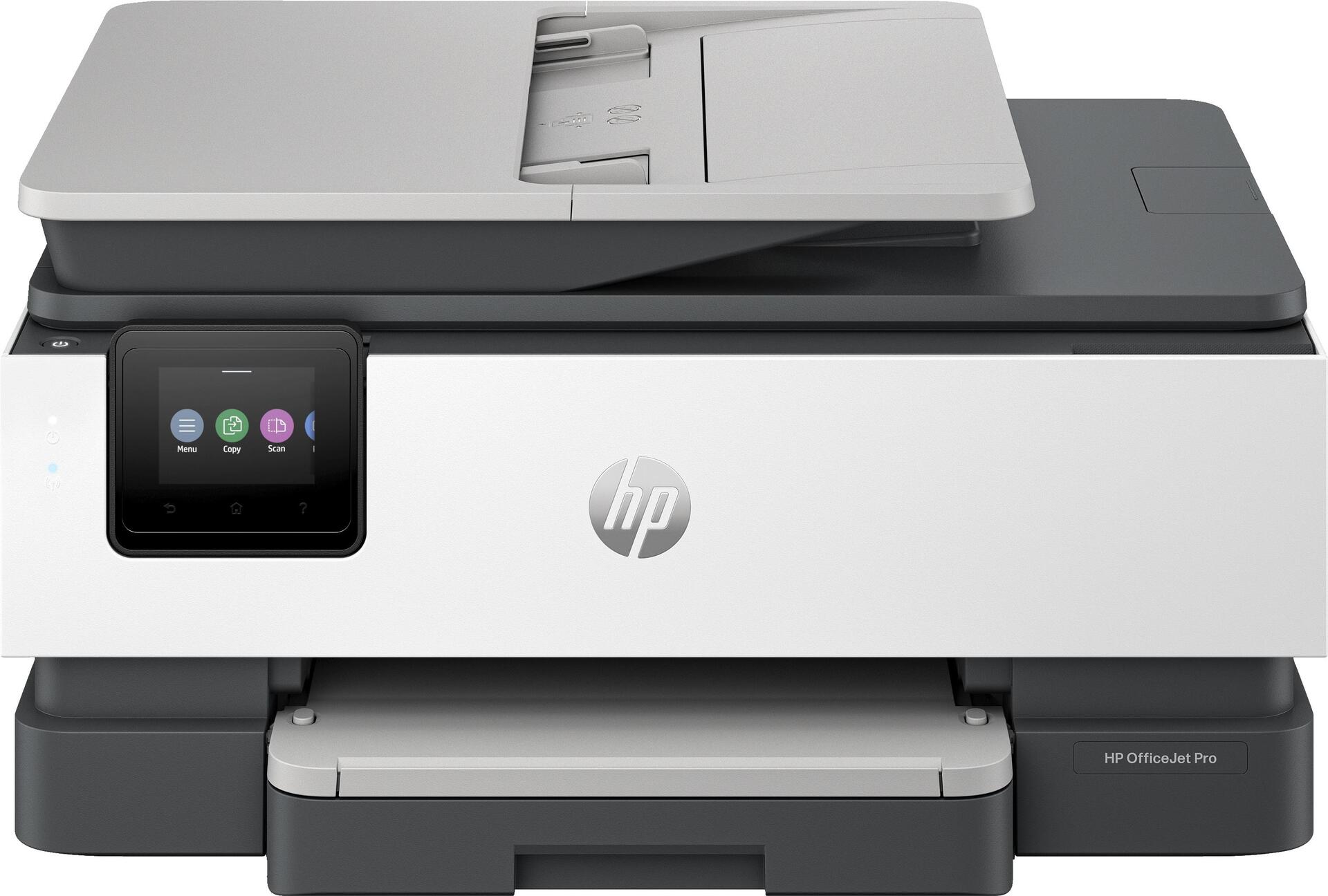 HP Officejet Pro 8122e All-in-One - Multifunktionsdrucker - Farbe - Tintenstrahl - Legal (216 x 356 mm) (Original) - A4/Legal (Medien) - bis zu 20 Seiten/Min. (Drucken) - 225 Blatt - USB 2,0, Wi-Fi(ac), Bluetooth, LAN - Light Cement (405U3B#629)