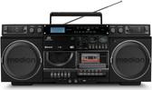Medion LIFE P66538 Retro-Boombox schwarz - Kassettendeck - MP3 (50076164)