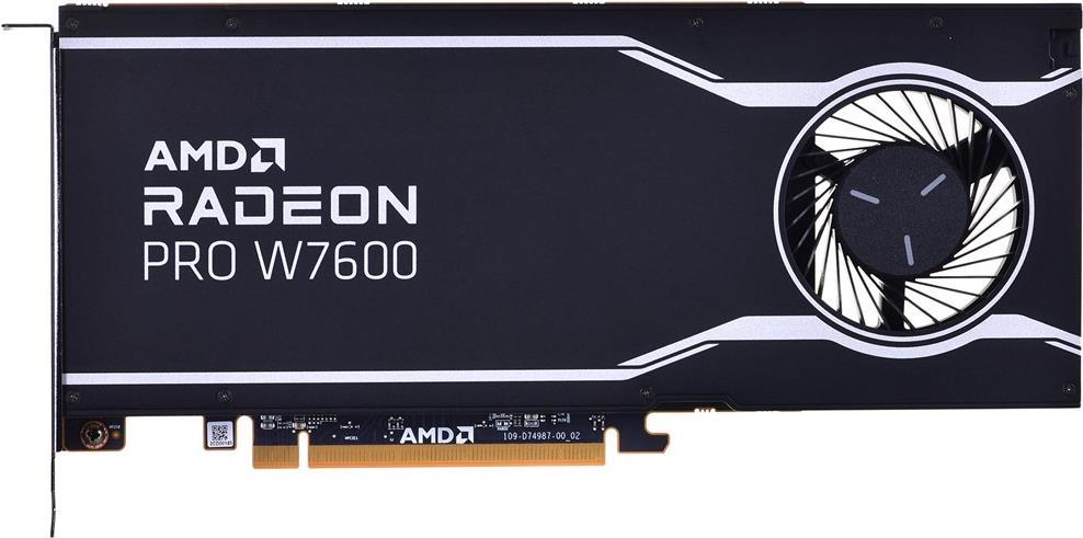 AMD Radeon Pro W7600 - Grafikkarten - Radeon Pro W7600 - 8GB GDDR6 - PCIe 4,0 x8 - 4 x DisplayPort (100-300000077)