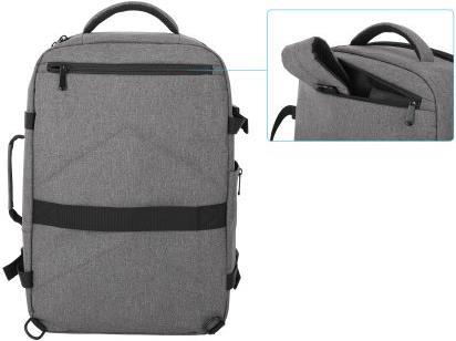 MANHATTAN Rome Notebook-Reiserucksack 17,3 Rucksack mit zwei Gerätefächern für Laptops bis zu 17.3 und Tablets bis zu 27,90cm (11), Handgepäck-geeignet, 40 L Kapazität, viele Zubehörfächer, drei herausnehmbare Etuis, zwei Tragegriffe, verstaubare Schulter