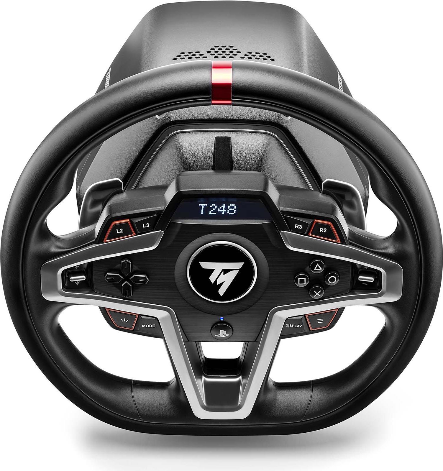 Thrustmaster T248 PS Licence off.PS5 compat.PS4 et PC.Force Feedback Ecran LCD 25 bts Pedalier magnétique 4160783 - Rennrad - 5,7 kg - PS5 - PS4 - PC - Racing games such as Gran Turismo Sport - F1 2020 - F1 2021 - DiRT 5 - Wreckfest - iRacing - Assetto...