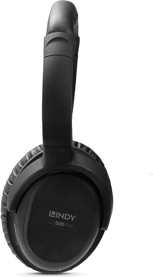 Lindy LH500XW - Kabelloser Kopfhörer mit Active Noise Cancelling Premium-Kopfhörer mit ANC, kabellos via Bluetooth (73201)