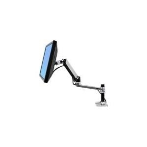 ERGOTRON LX Monitor Arm in Aluminium - Monitor Tischhalterung mit patentierter CF-Technologie für Bildschirme bis 86,40cm (34)  und 3,2-11,3 kg, VESA Standard,