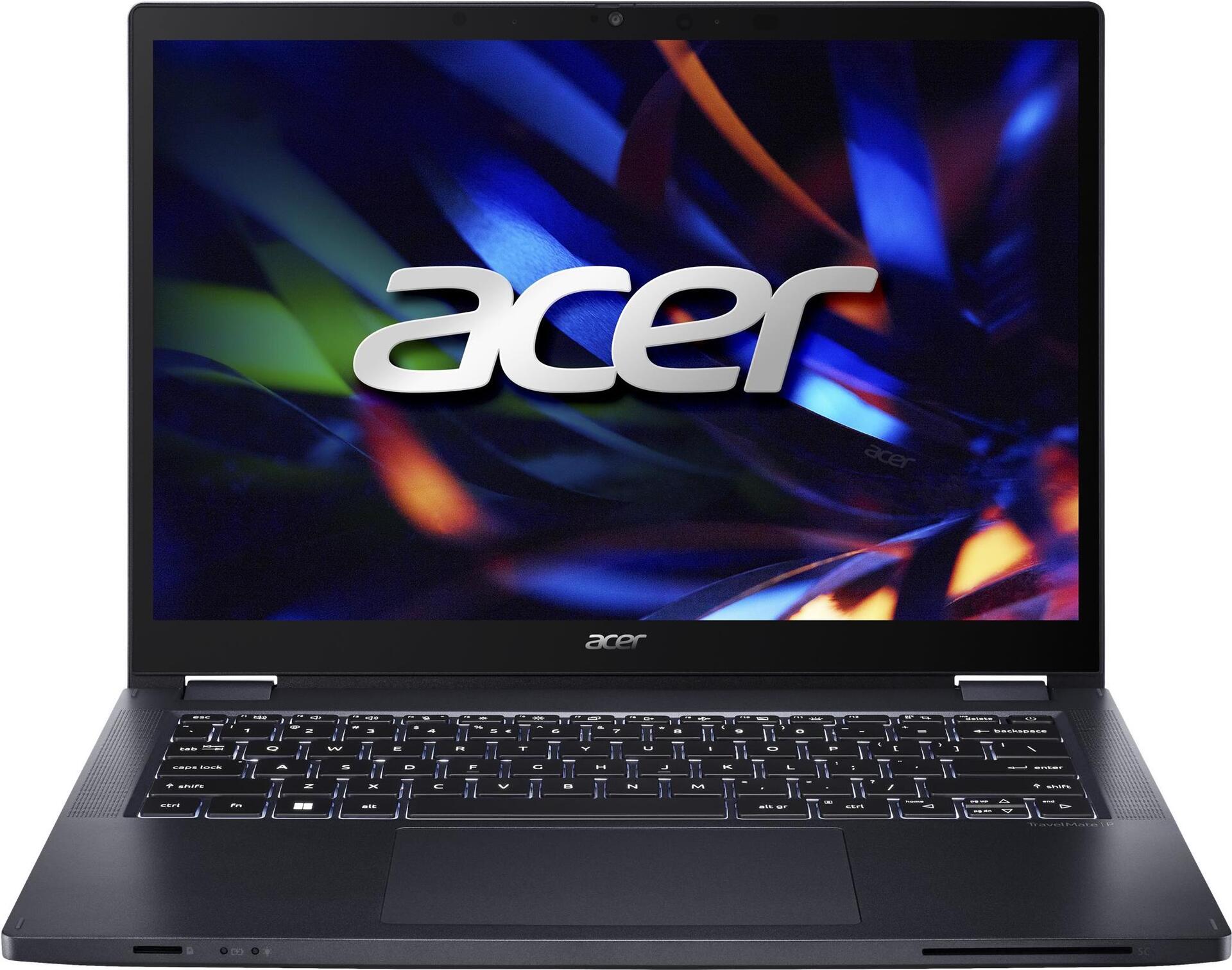 Acer TravelMate P4 Spin 14 TMP414RN-53-TCO - Flip-Design - Intel Core i7 1355U / 1.7 GHz - Win 11 Pro - Intel Iris Xe Grafikkarte - 16 GB RAM - 512 GB SSD NVMe - 35.6 cm (14) (NX.B22EG.00S)