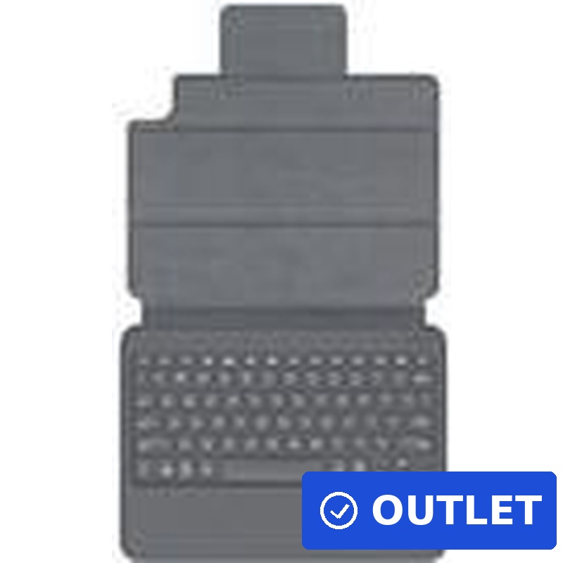 ZAGG Pro Keys - Tastatur und Foliohülle - mit Trackpad - hintergrundbeleuchtet - Bluetooth - QWERTZ - Deutsch - Schwarz/Grau Tastatur, Schwarz/Grau Gehäuse - für Apple 10.9-inch iPad Air (4. Generation, 5. Generation) (geöffnet)