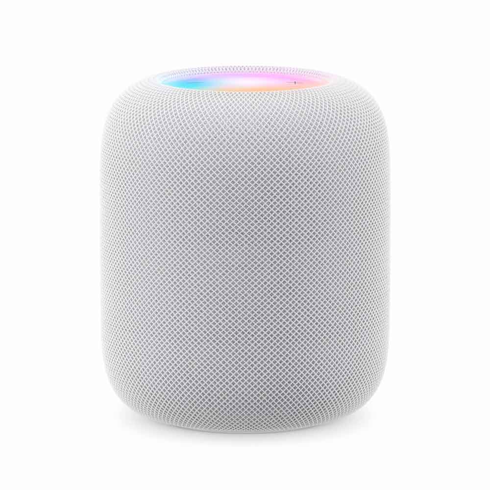 Apple HomePod - Apple Siri - Zylinder - Weiß - Stoff - Home app and HomeKit - Intercom transcriptions - Siri - Touch Accommodations - VoiceOver - Multi (MQJ83D/A)