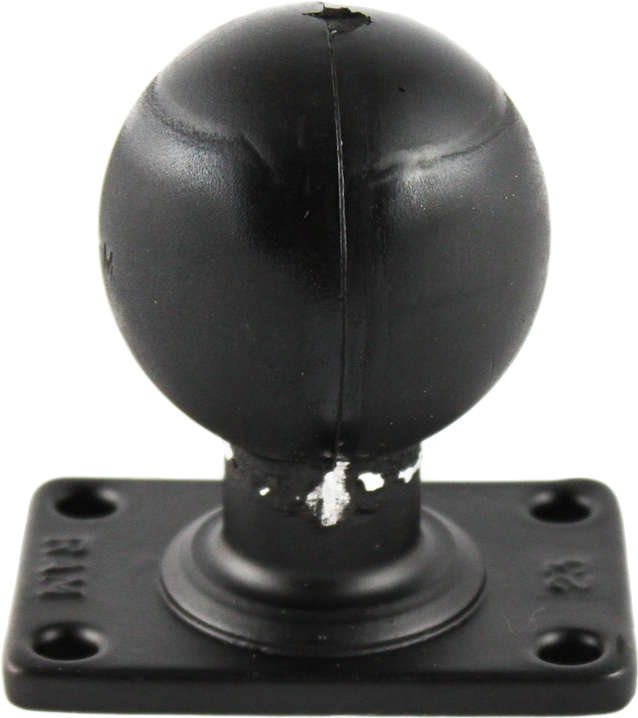 RAM Mounts rechteckige Basisplatte (2 x 7,60cm (3) ) - D-Kugel (2,25 ), im Polybeutel (RAM-D-202U-23)