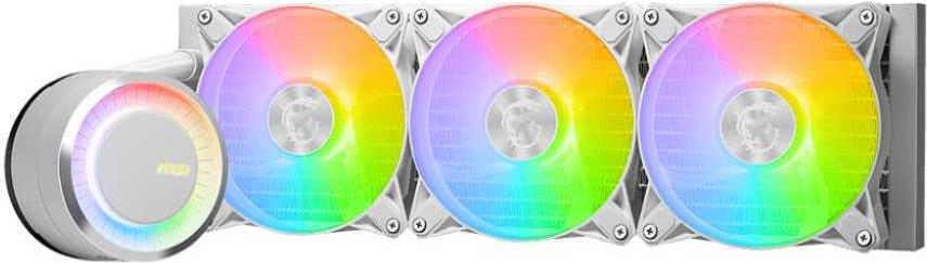 MSI MAG CORELIQUID E360 - Prozessor-Flüssigkeitskühlsystem - Kühlergröße: 360 mm - (für: LGA1156, LGA1155, LGA1150, LGA1151, AM4, TR4, sTRX4, LGA1200, LGA1700, AM5) - Kupfersockel - 120 mm (306-7ZW6E21-C24)