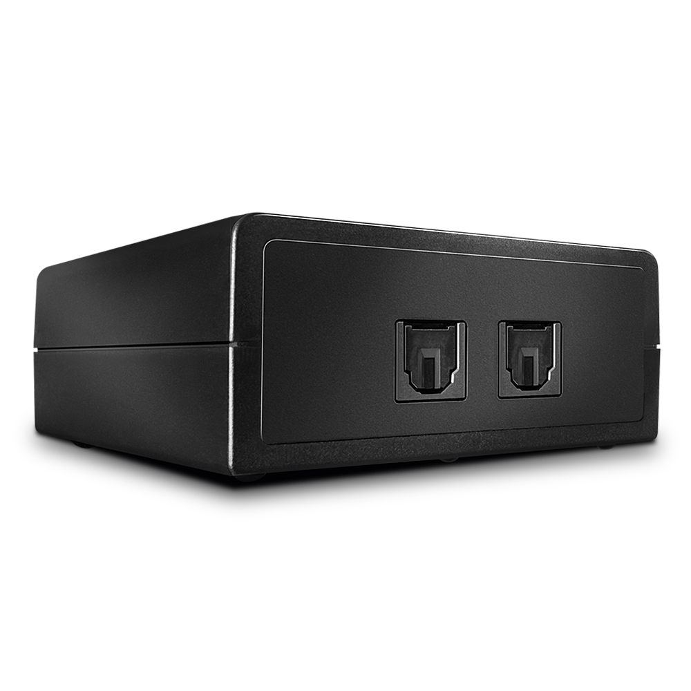 Lindy 2 Port Automatic Optical Audio Switch - Audio-Switch - 2 x TOSLINK - Desktop (70436)