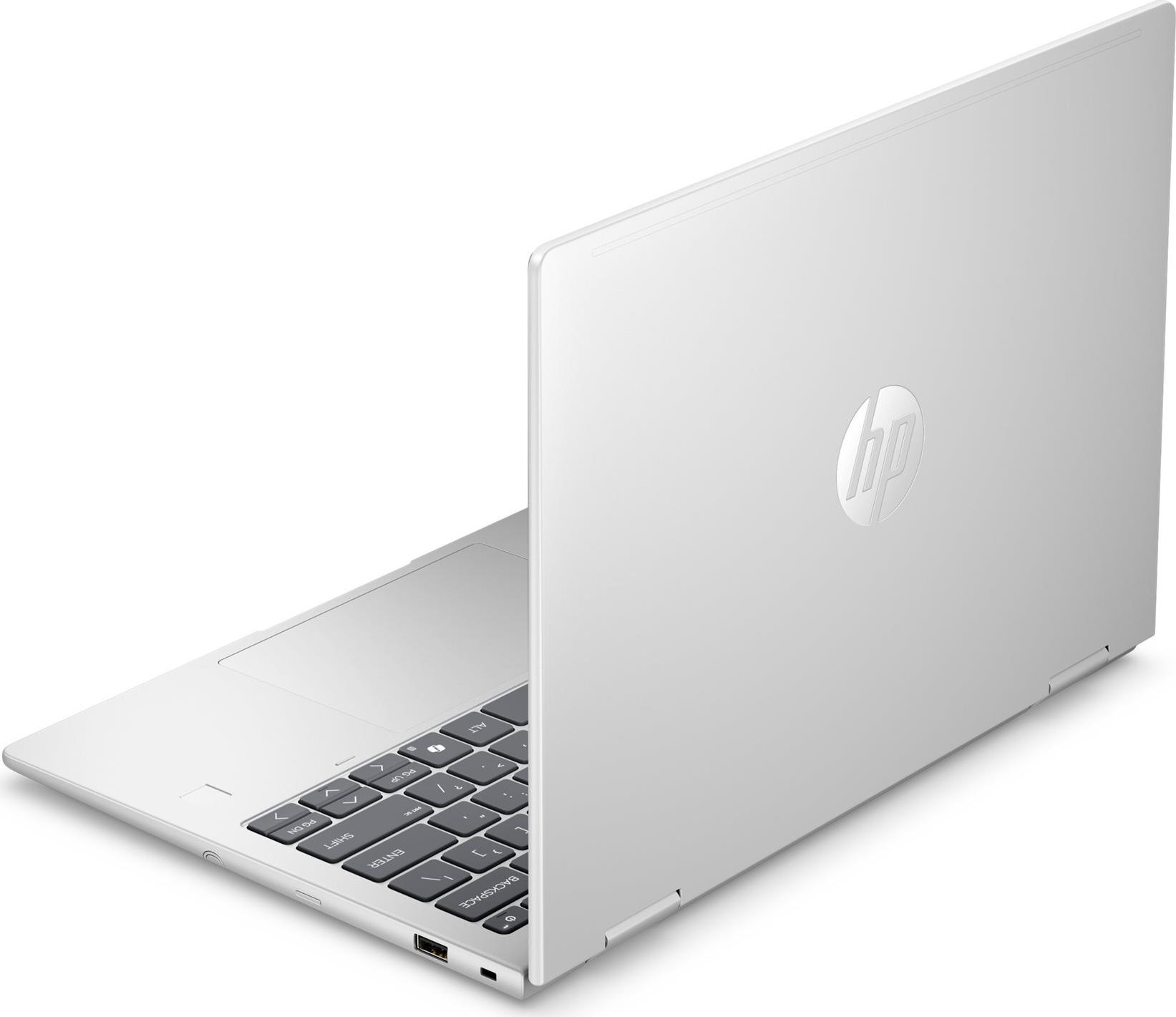 HP Inc HP ProBook 4 Flip G2i Notebook - Flip-Design - Intel Core 5 320 / 1.5 GHz - Win 11 Pro - Intel Graphics - 32 GB RAM - 512 GB SSD NVMe - 33.8 cm (13.3) IPS Touchscreen 1920 x 1200 - Wi-Fi 7, Bluetooth 6.0 - Hecht-silberfarben - kbd: Deutsch (E4MX0ET