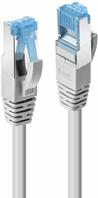 Lindy - Patch-Kabel - RJ-45 (M) zu RJ-45 (M) - 1,0m - 6,5 mm - S/FTP - CAT 7 (Kabel) / CAT 6a (Anschlüsse) - ohne Haken, halogenfrei - Grau (Packung mit 10) (47688)