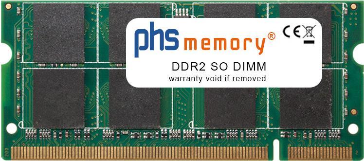 PHS-memory 2GB RAM Speicher für Toshiba Satellite L40 DDR2 SO DIMM 667MHz PC2-5300S (SP135750)