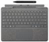 Microsoft Surface Pro Keyboard - Tastatur - mit Trackpad, Beschleunigungsmesser, Surface Slim Pen 2 Ablage- und Ladeschale - QWERTZ - Deutsch/Österreichisch - Platin - mit Slim Pen 2 - für Surface Pro 10, Pro 11, Pro 8, Pro 9, Pro Copilot+ PC, Pro Copilot
