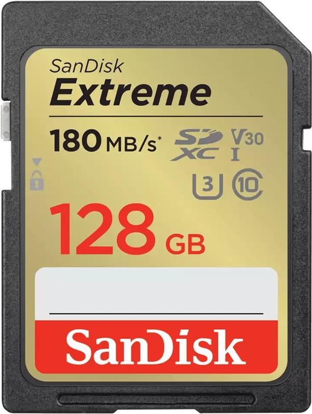 SanDisk Extreme PLUS - Flash-Speicherkarte - 128 GB - UHS-I U3 / Class10 - SDXC UHS-I (SDSDXWA-128G-GNCIN)